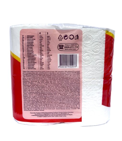 Тоалетна хартия Perfex Pure White - 4 бр., 3 пласта - Image 2